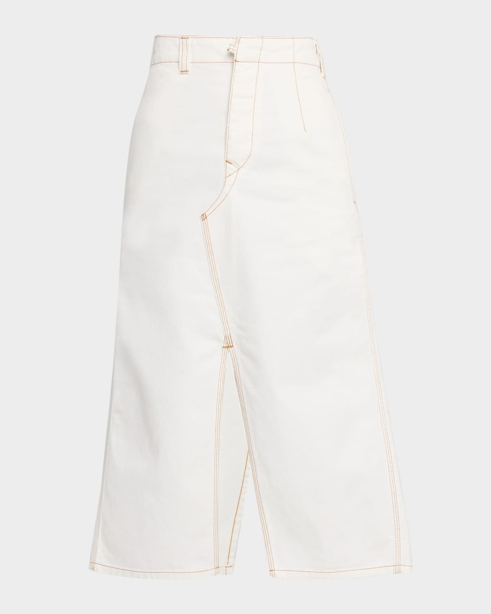 Asymmetric Utility Midi Skirt